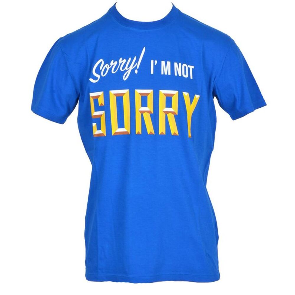 Dsquared Sorry Graphic Tee Men blue Shirts